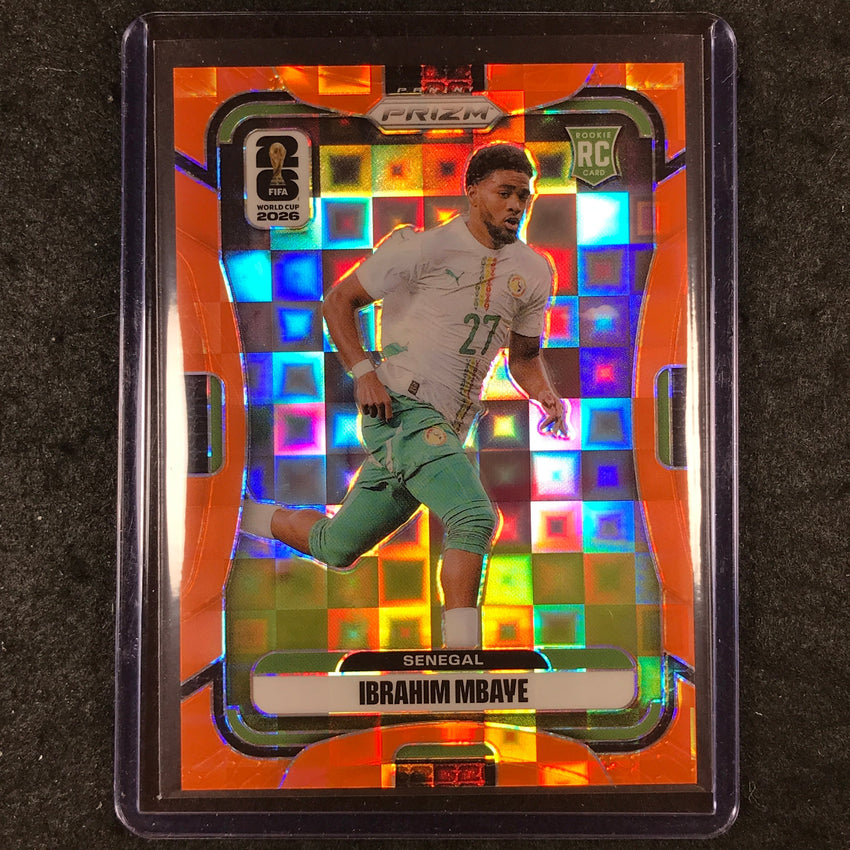 2026 Prizm FIFA World Cup IBRAHIM MBAYE Rookie Orange Pandora /215 #405