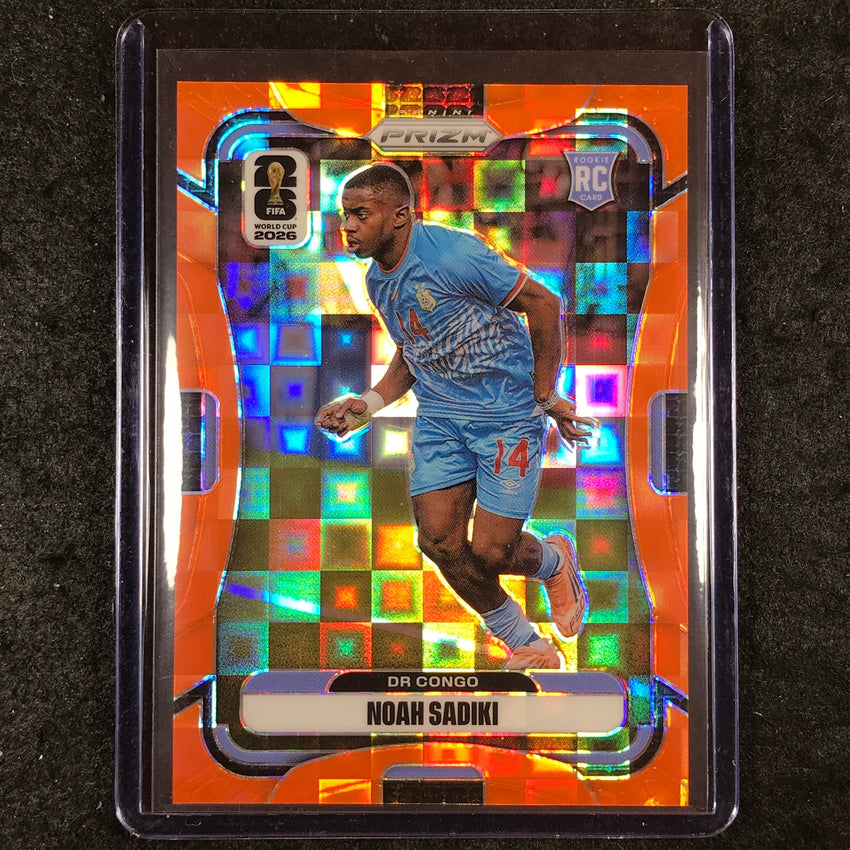 2026 Prizm FIFA World Cup NOAH SADIKI Rookie Orange Pandora /215 #462