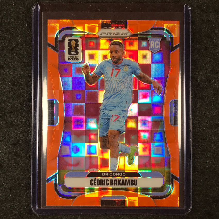 2026 Prizm FIFA World Cup CEDRIC BAKAMBU Rookie Orange Pandora /215 #464