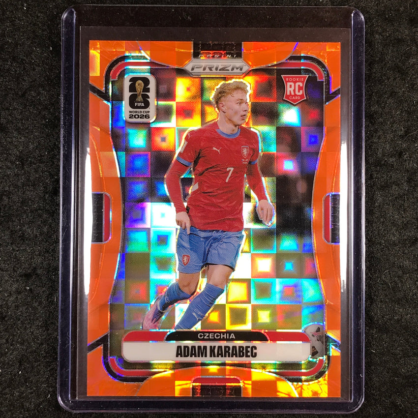 2026 Prizm FIFA World Cup ADAM KARABEC Rookie Orange Pandora /215 #480