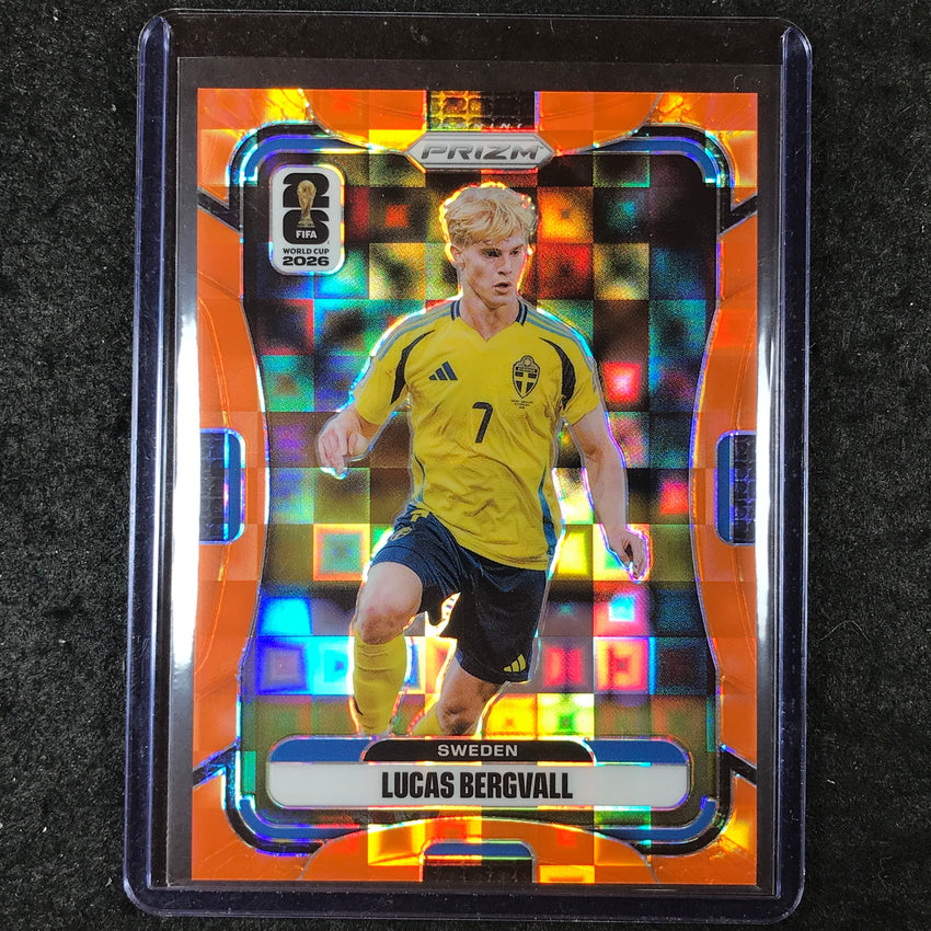 2026 Prizm FIFA World Cup LUCAS BERGVALL Orange Pandora /215 #497