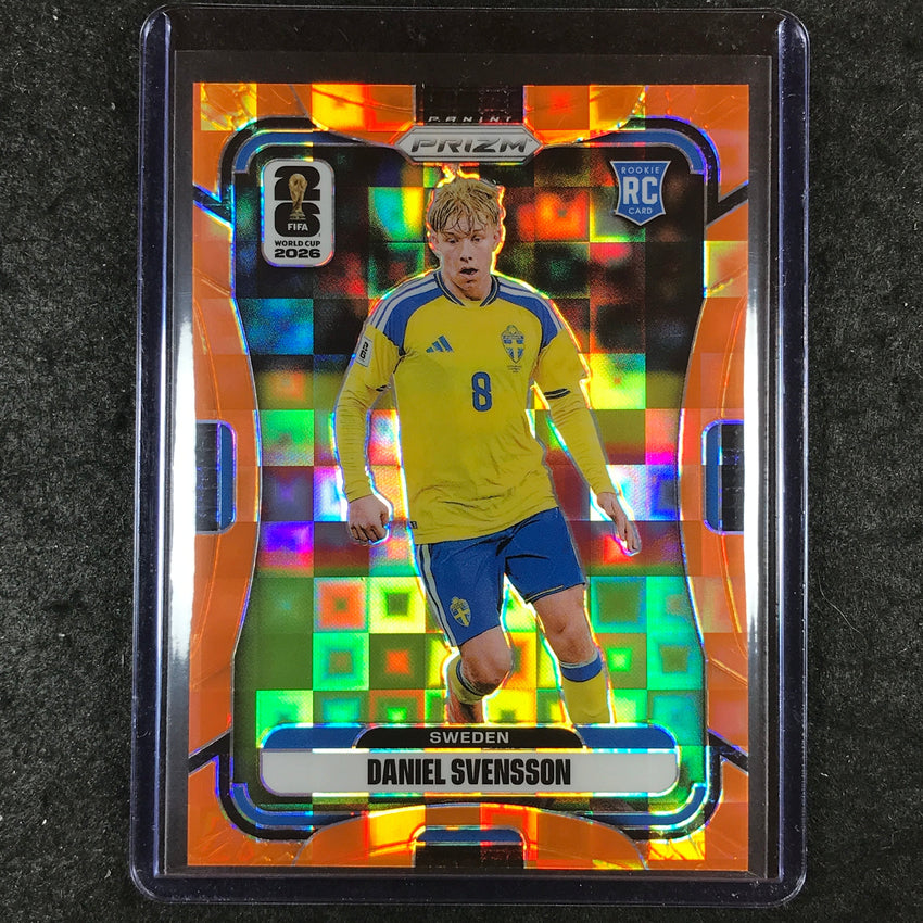 2026 Prizm FIFA World Cup DANIEL SVENSSON Rookie Orange Pandora /215 #500