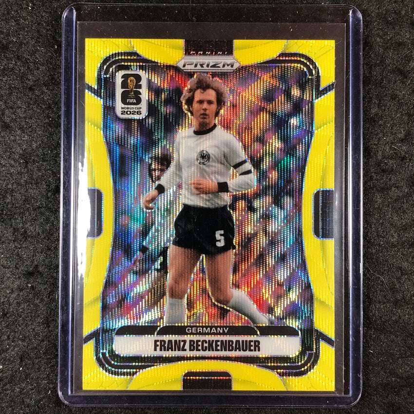 2026 Prizm FIFA World Cup FRANZ BECKENBAUER Yellow Wave /180 #63