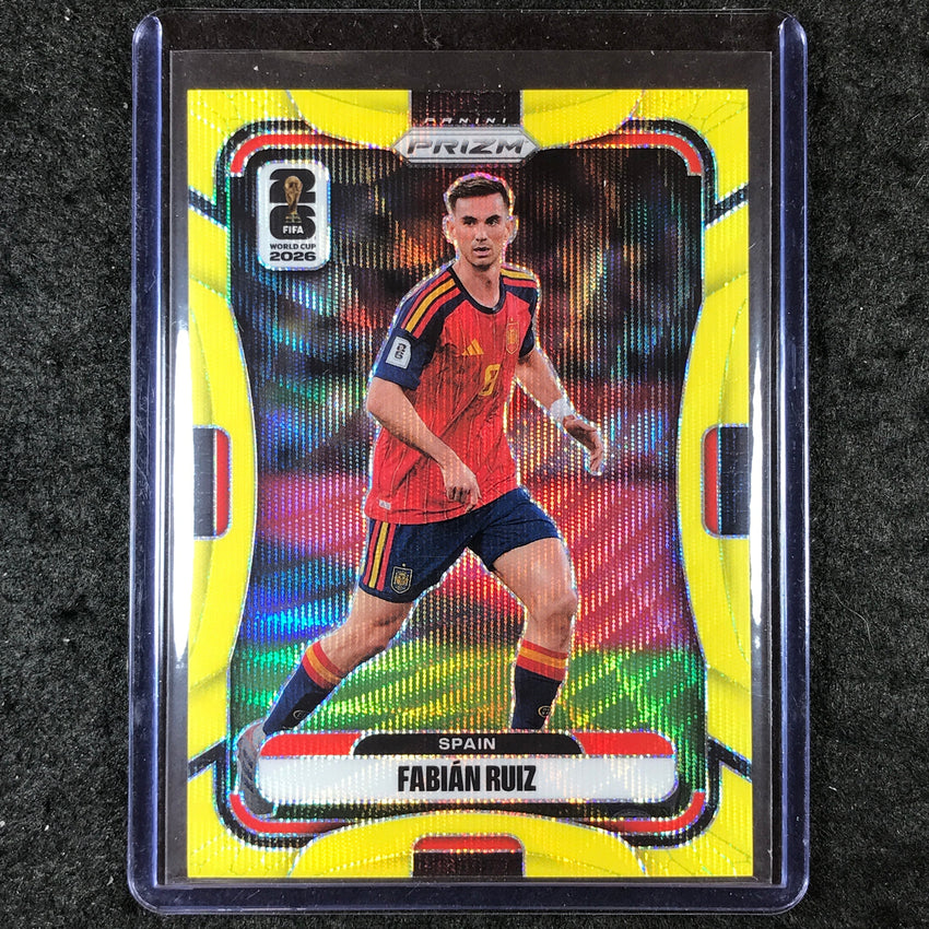 2026 Prizm FIFA World Cup FABIAN RUIZ Yellow Wave /180 #77