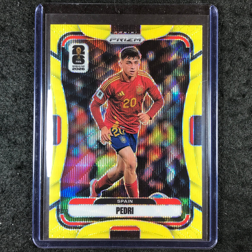 2026 Prizm FIFA World Cup PEDRI Yellow Wave /180 #80