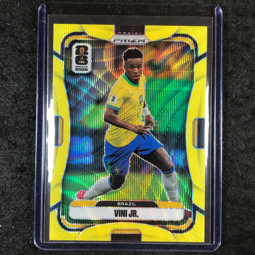 2026 Prizm FIFA World Cup VINI JR. Yellow Wave /180 #88