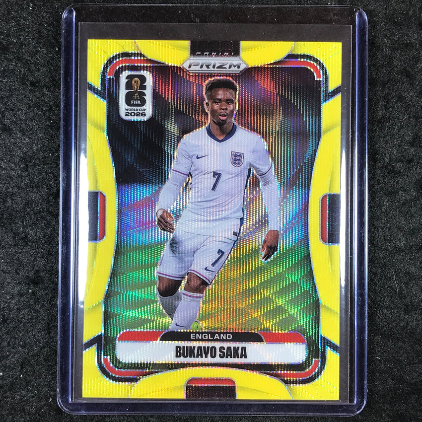 2026 Prizm FIFA World Cup BUKAYO SAKA Yellow Wave /180 #100