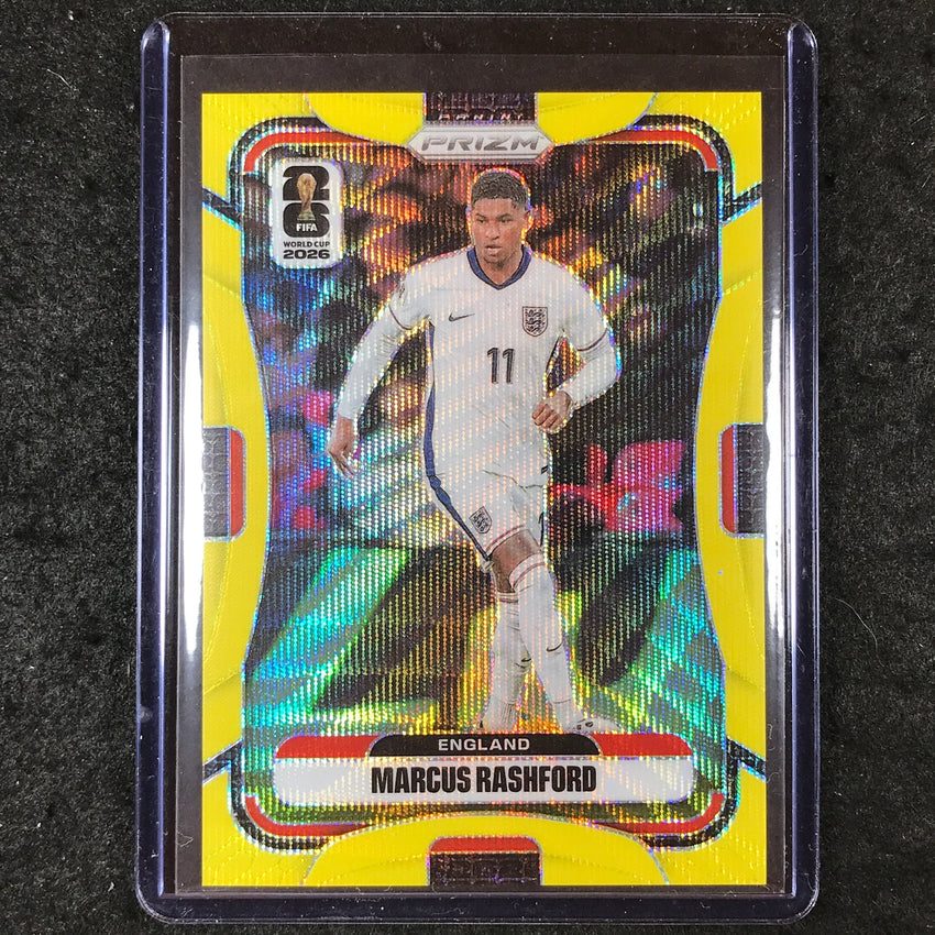 2026 Prizm FIFA World Cup MARCUS RASHFORD Yellow Wave /180 #101