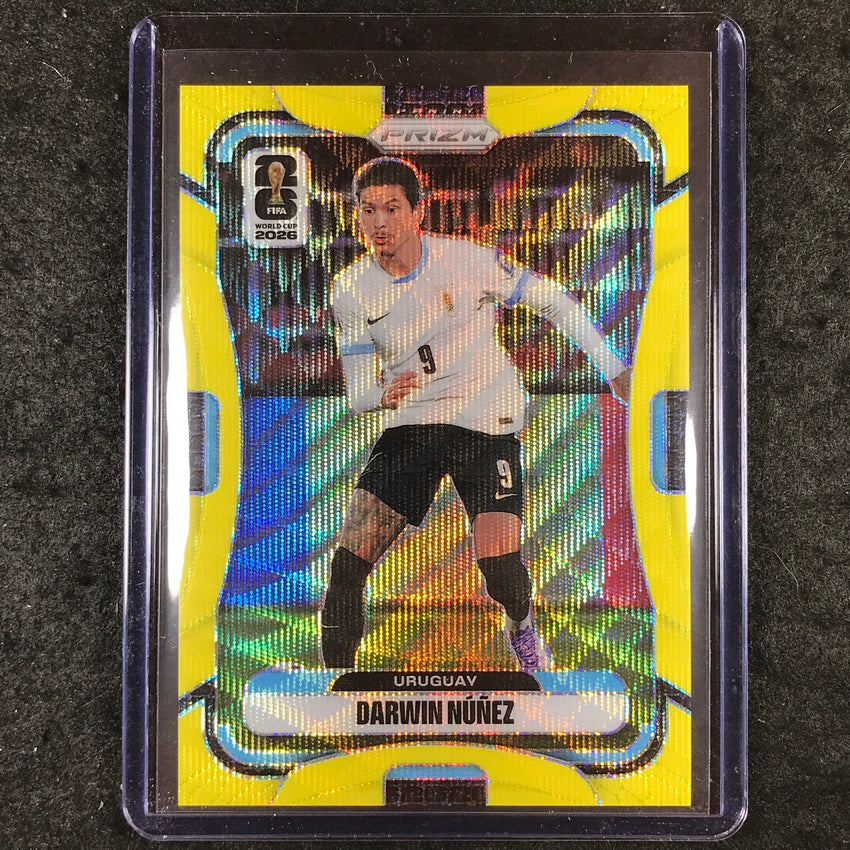 2026 Prizm FIFA World Cup DARWIN NUNEZ Yellow Wave /180 #120