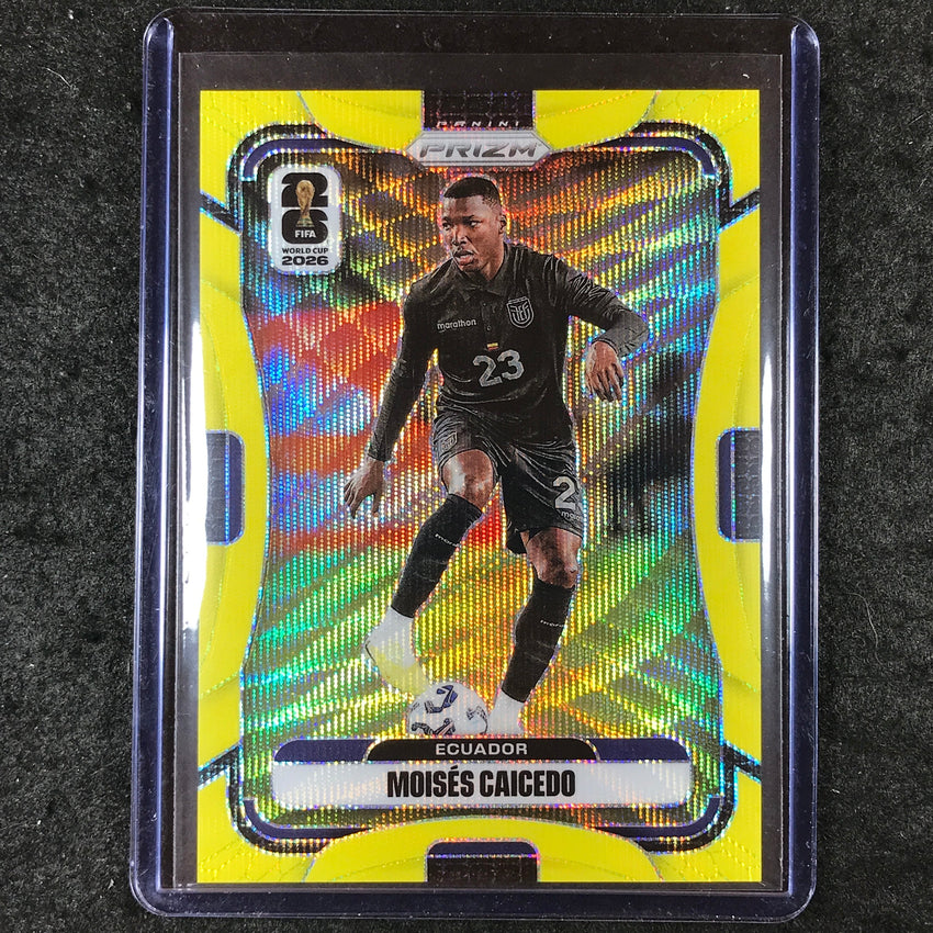 2026 Prizm FIFA World Cup MOISES CAICEDO Yellow Wave /180 #210