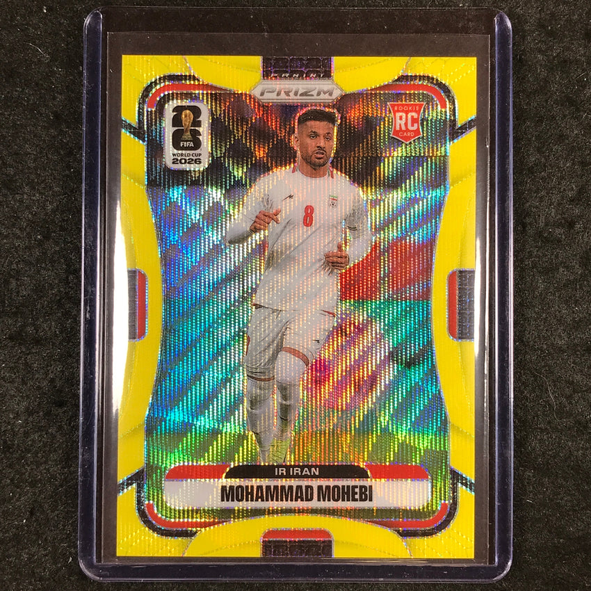 2026 Prizm FIFA World Cup MOHAMMAD MOHEBI Rookie Yellow Wave /180 #246