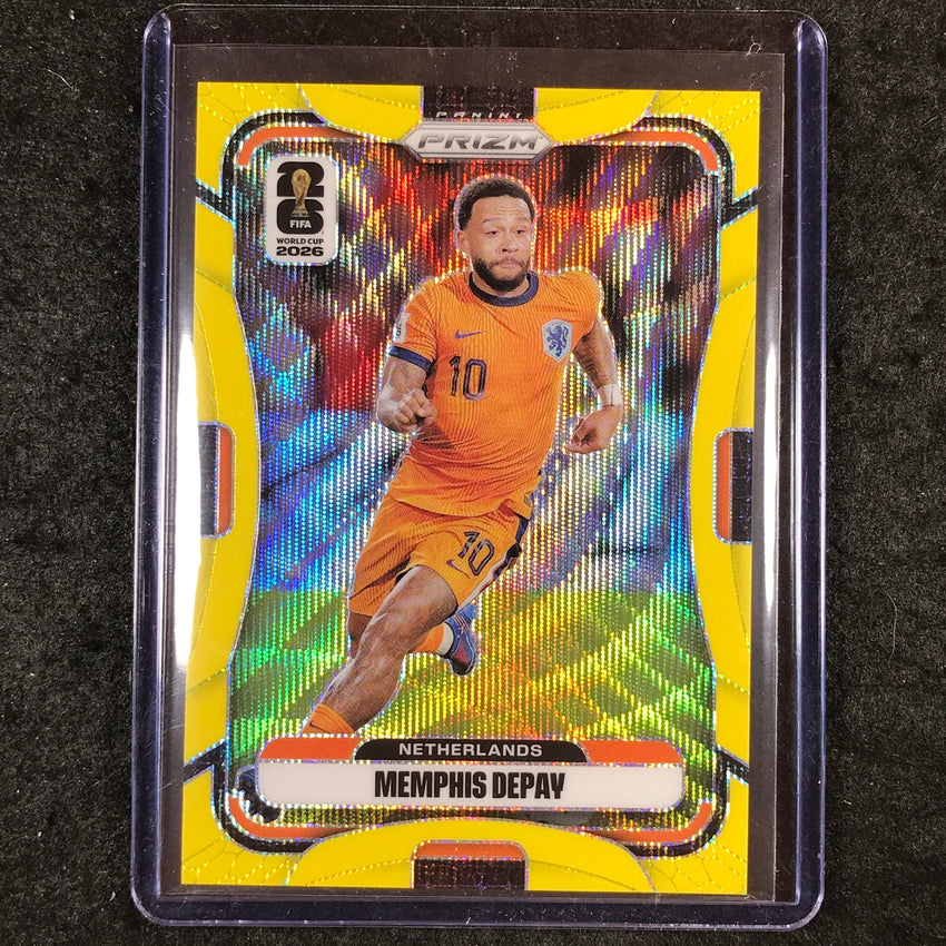 2026 Prizm FIFA World Cup MEMPHIS DEPAY Yellow Wave /180 #307