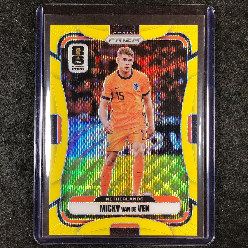2026 Prizm FIFA World Cup MICKY VAN DE VEN Yellow Wave /180 #316