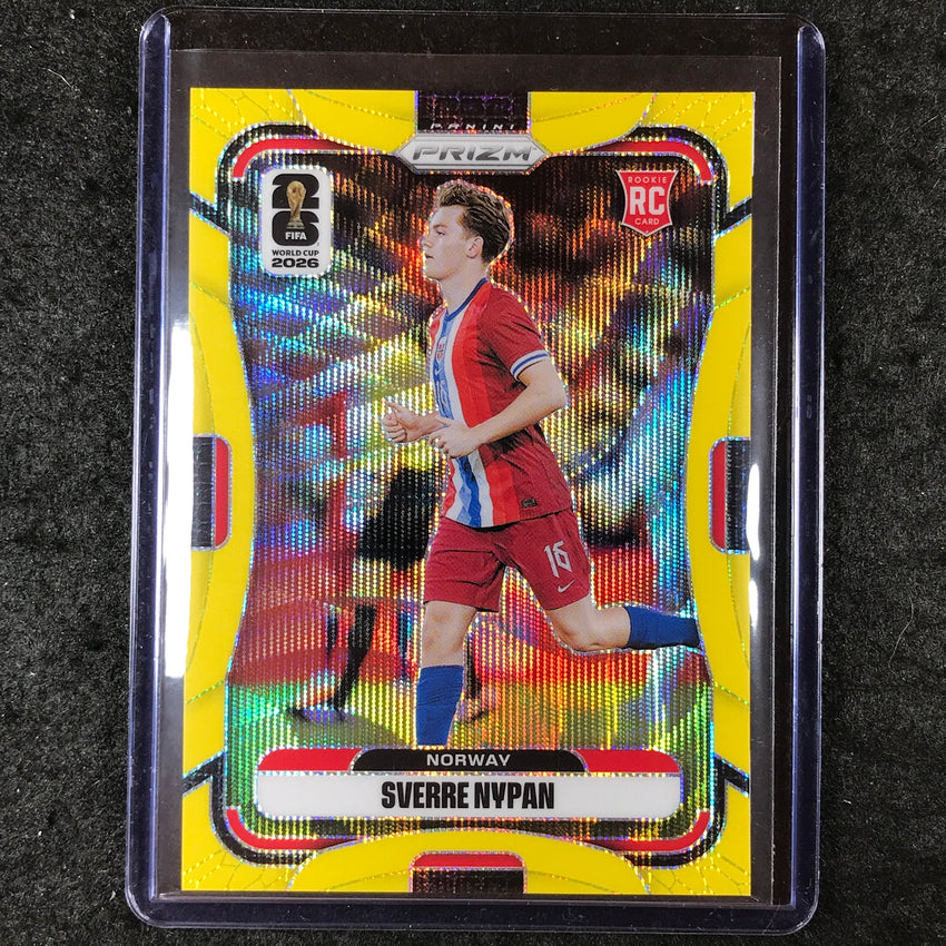 2026 Prizm FIFA World Cup SVERRE NYPAN Rookie Yellow Wave /180 #327