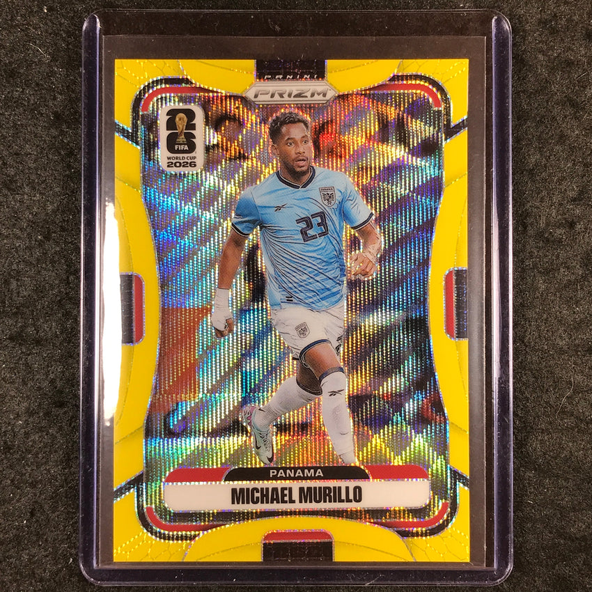 2026 Prizm FIFA World Cup MICHAEL MURILLO Yellow Wave /180 #343