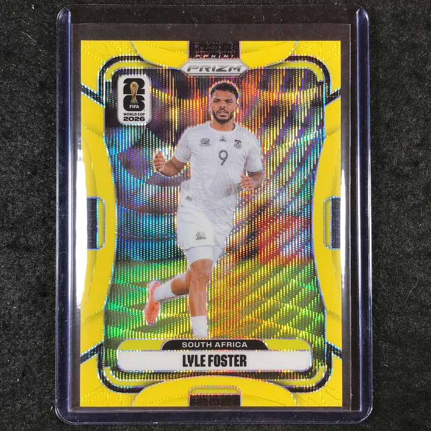 2026 Prizm FIFA World Cup LYLE FOSTER Yellow Wave /180 #408
