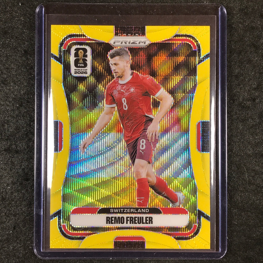 2026 Prizm FIFA World Cup REMO FREULER Yellow Wave /180 #422