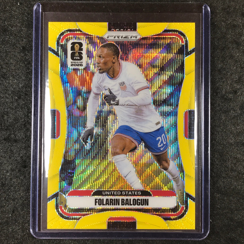 2026 Prizm FIFA World Cup FOLARIN BALOGUN Yellow Wave /180 #438