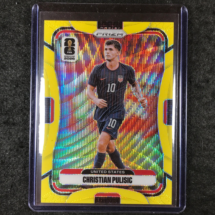 2026 Prizm FIFA World Cup CHRISTIAN PULISIC Yellow Wave /180 #440