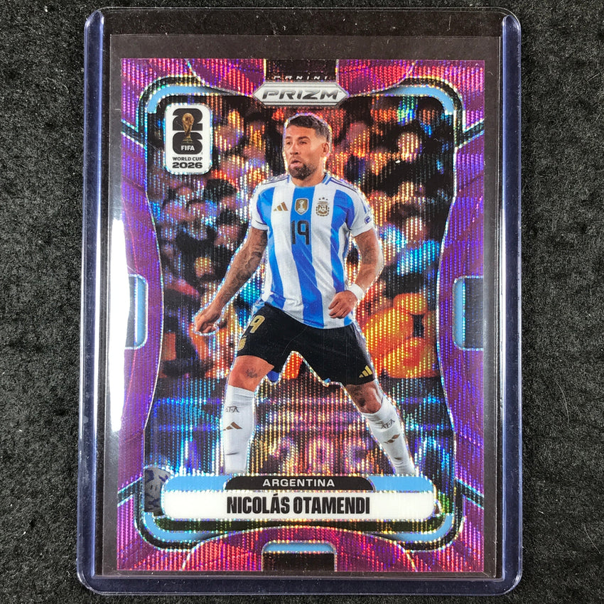 2026 Prizm FIFA World Cup NICOLAS OTAMENDI Purple Wave 45/95 #12