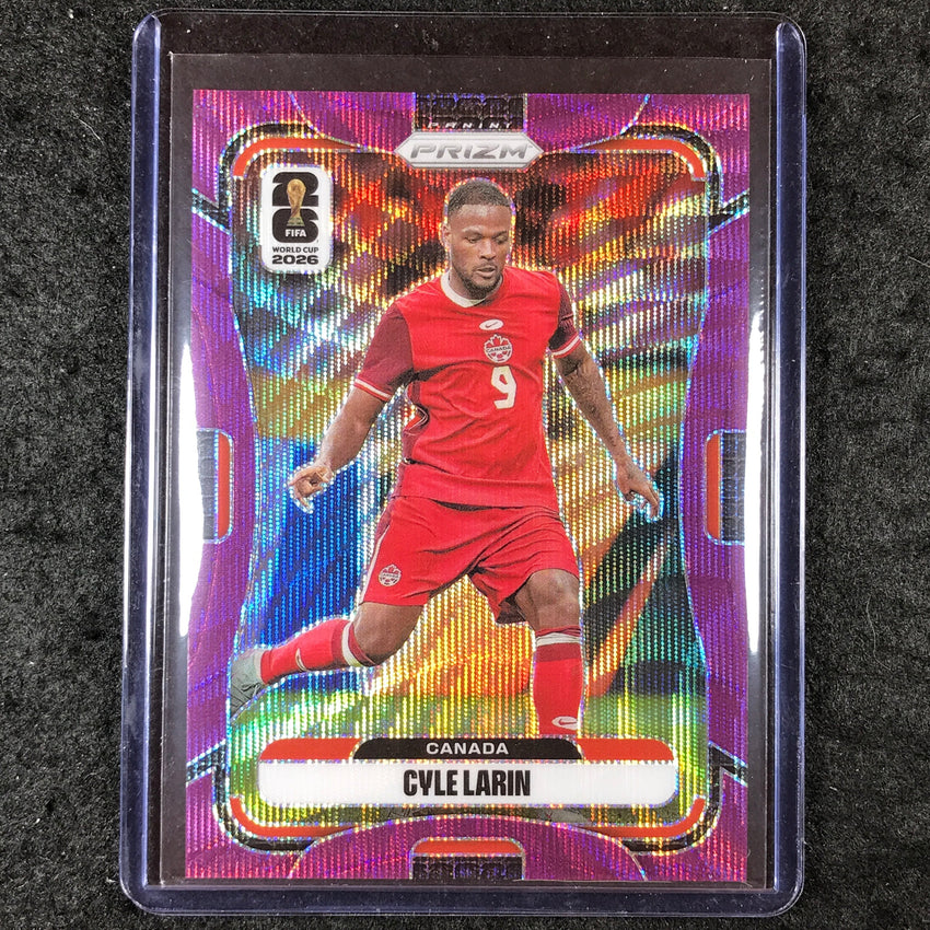 2026 Prizm FIFA World Cup CYLE LARIN Purple Wave 62/95 #164