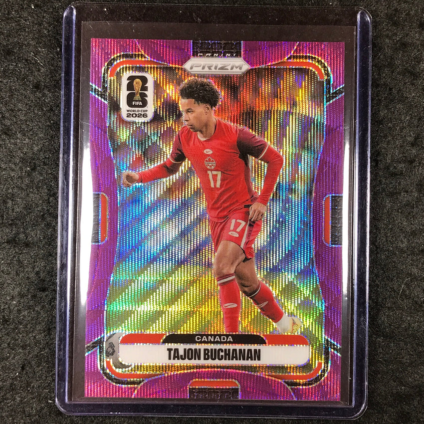 2026 Prizm FIFA World Cup TAJON BUCHANAN Purple Wave 38/95 #166