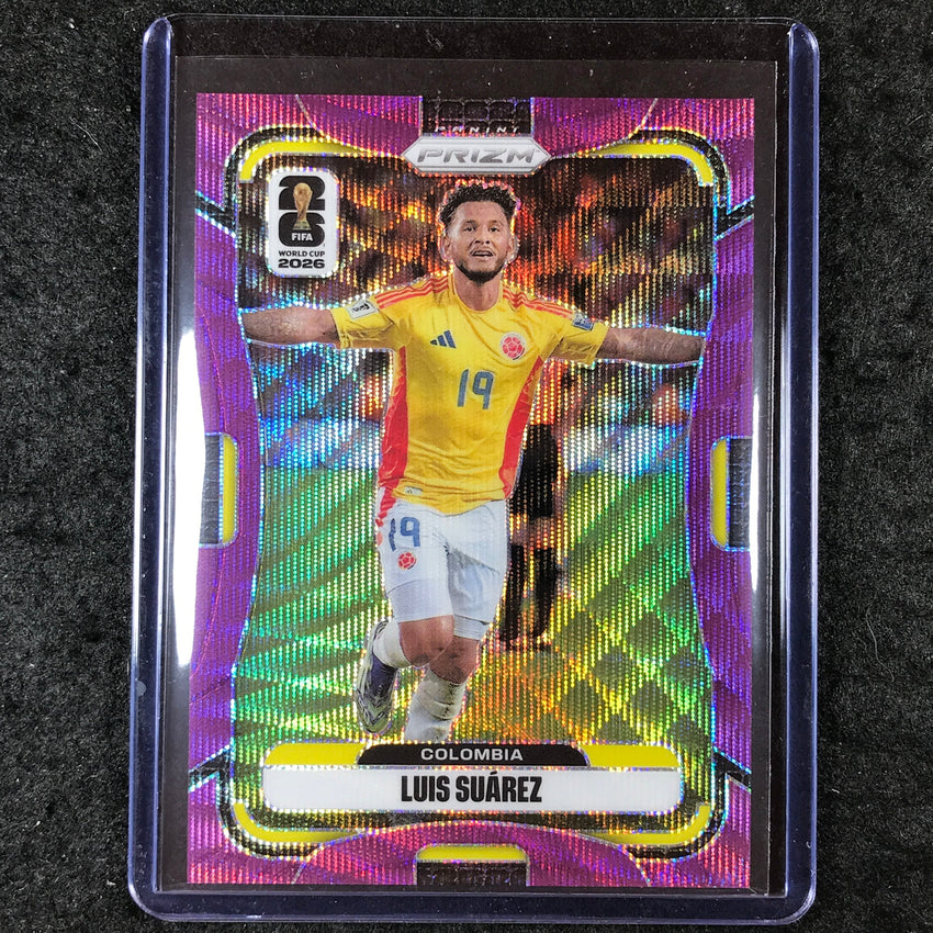 2026 Prizm FIFA World Cup LUIS SUAREZ Purple Wave 76/95 #186