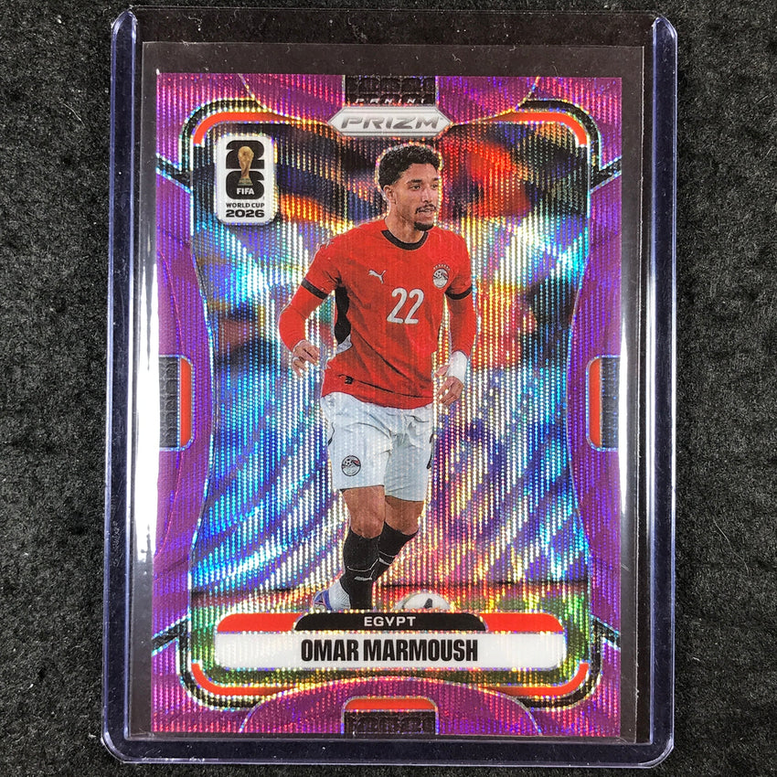 2026 Prizm FIFA World Cup OMAR MARMOUSH Purple Wave 25/95 #224
