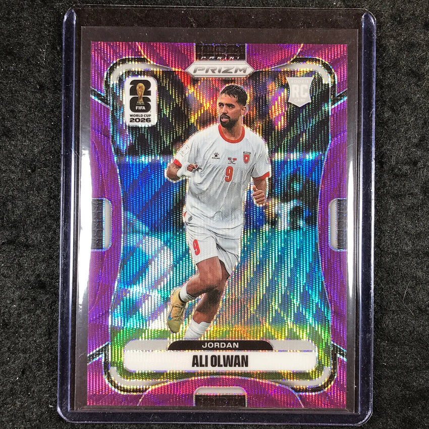 2026 Prizm FIFA World Cup ALI OLWAN Rookie Purple Wave 83/95 #268