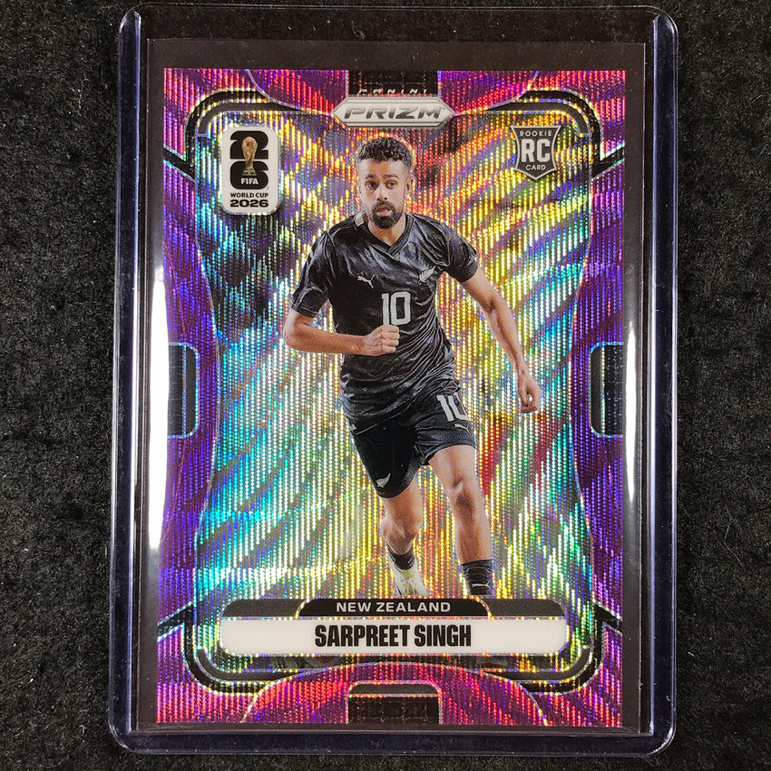 2026 Prizm FIFA World Cup SARPREET SINGH Rookie Purple Wave 74/95 #325