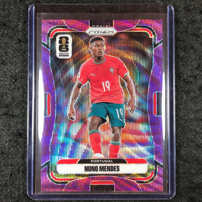 2026 Prizm FIFA World Cup NUNO MENDES Purple Wave 6/95 #354