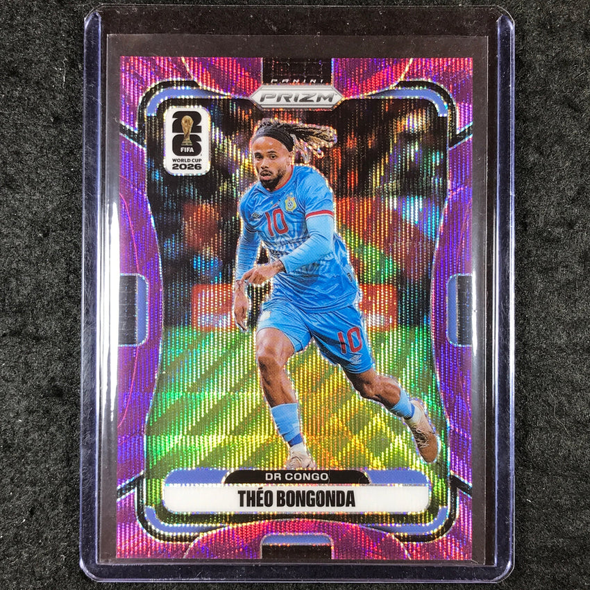 2026 Prizm FIFA World Cup THEO BONGONDA Purple Wave 34/95 #468