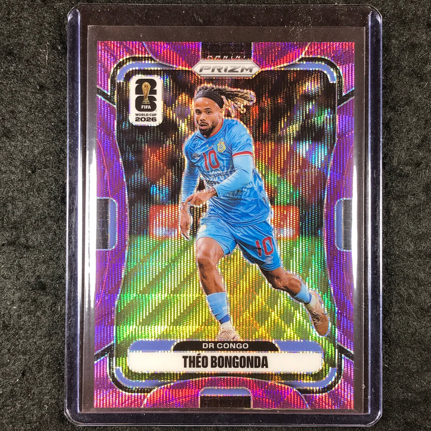 2026 Prizm FIFA World Cup THEO BONGONDA Purple Wave 39/95 #468