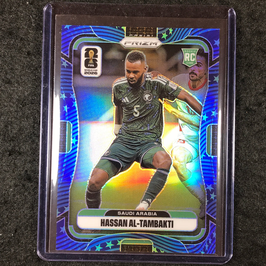 2026 Prizm FIFA World Cup HASSAN AL-TAMBAKTI Rookie Old Glory 18/94 #382