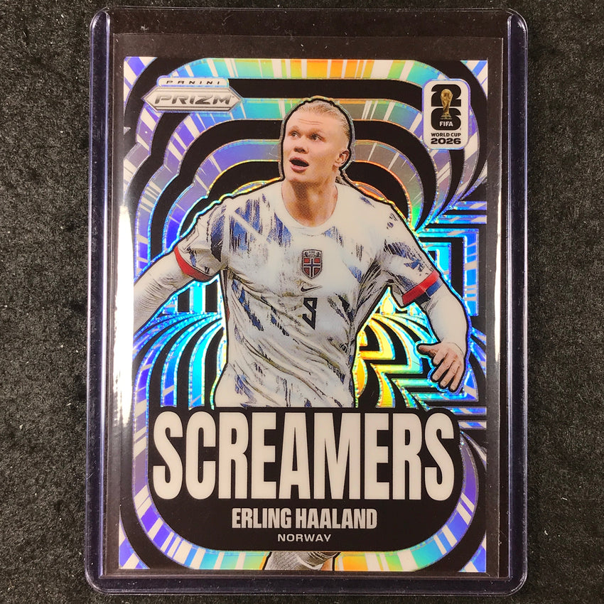 2026 Prizm FIFA World Cup ERLING HAALAND Screamers Silver #15