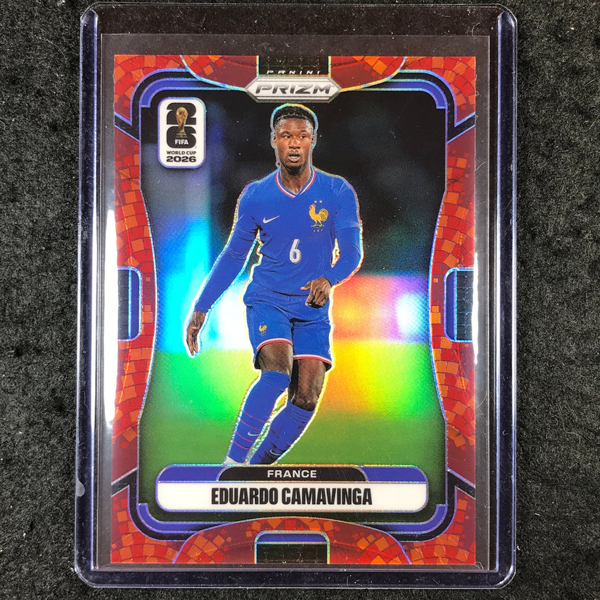 2026 Prizm FIFA World Cup EDUARDO CAMAVINGA Maple Leaf 5/86 #23
