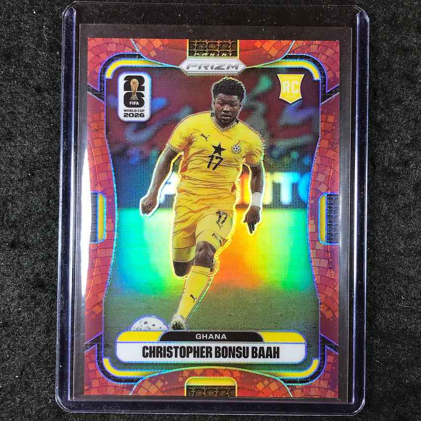 2026 Prizm FIFA World Cup CHRISTOPHER BONSU BAAH Rookie Maple Leaf 5/86 #231