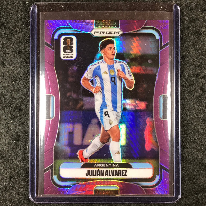 2026 Prizm FIFA World Cup JULIAN ALVAREZ Purple Hyper /299 #1