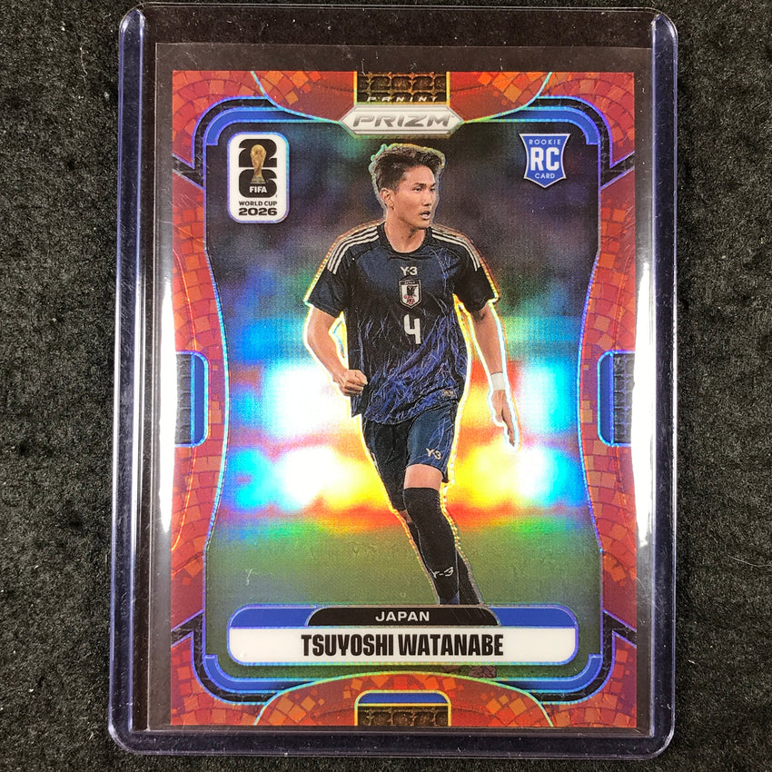 2026 Prizm FIFA World Cup TSUYOSHI WATANABE Rookie Maple Leaf 35/86 #266