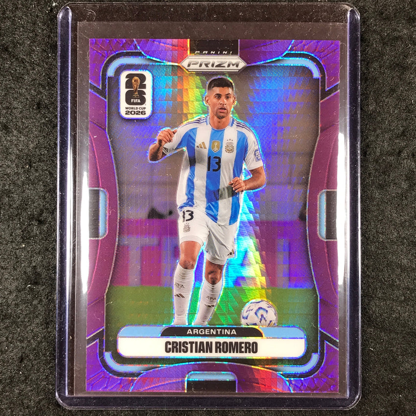 2026 Prizm FIFA World Cup CRISTIAN ROMERO Purple Hyper /299 #5