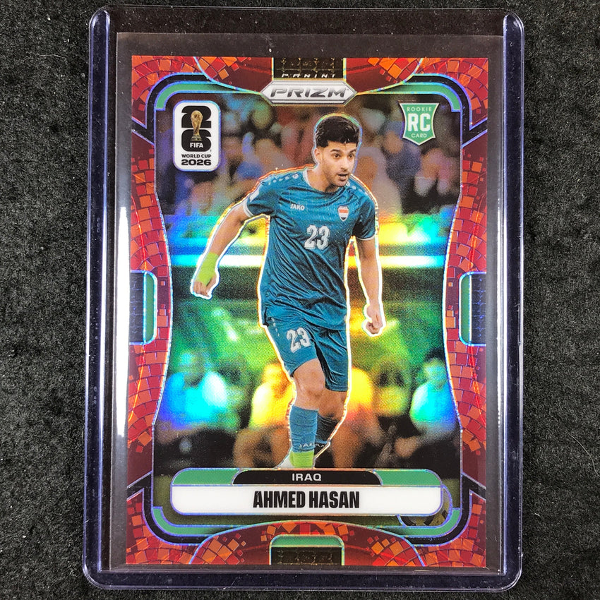 2026 Prizm FIFA World Cup AHMED HASAN Rookie Maple Leaf 50/86 #459