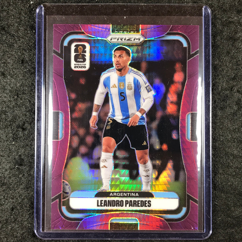 2026 Prizm FIFA World Cup LEANDRO PAREDES Purple Hyper /299 #7