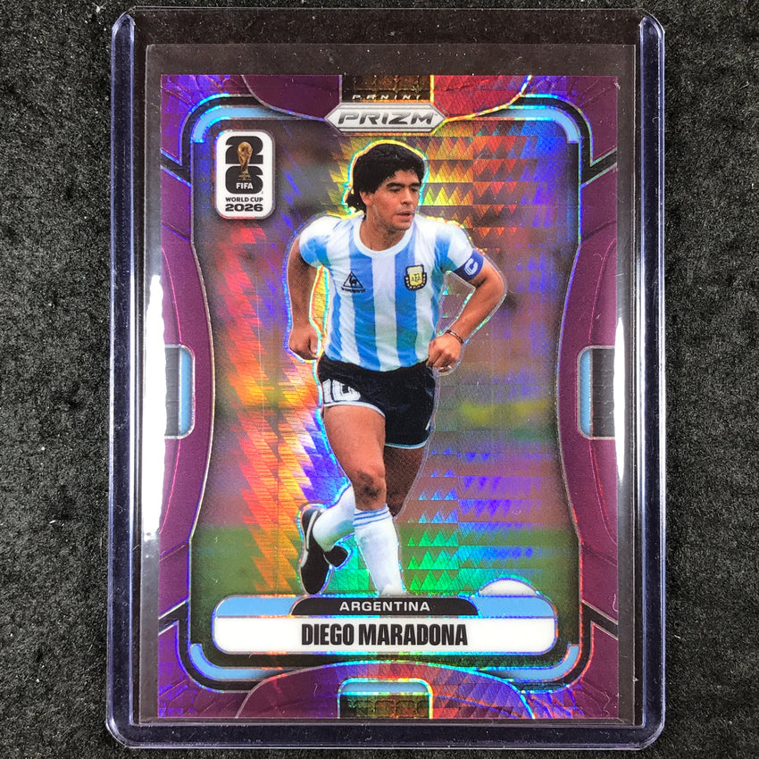 2026 Prizm FIFA World Cup DIEGO MARADONA Purple Hyper /299 #21