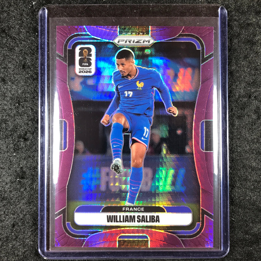 2026 Prizm FIFA World Cup WILLIAM SALIBA Purple Hyper /299 #22