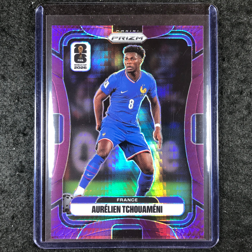 2026 Prizm FIFA World Cup AURELIEN TCHOUAMENI Purple Hyper /299 #29