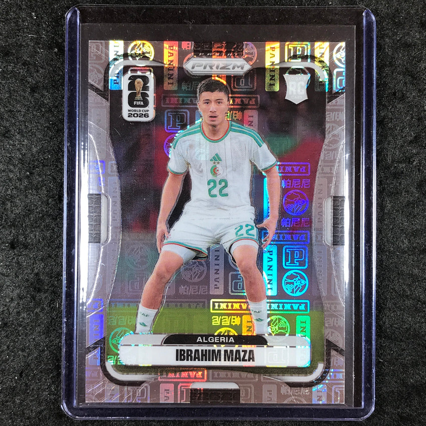 2026 Prizm FIFA World Cup IBRAHIM MAZA Rookie Panini Logo 26/61 #128