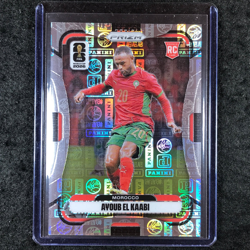 2026 Prizm FIFA World Cup AYOUB EL KAABI Rookie Panini Logo 60/61 #301