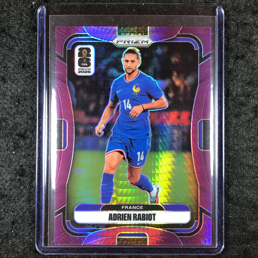 2026 Prizm FIFA World Cup ADRIEN RABIOT Purple Hyper /299 #38