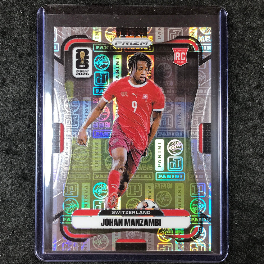 2026 Prizm FIFA World Cup JOHAN MANZAMBI Rookie Panini Logo 29/61 #419