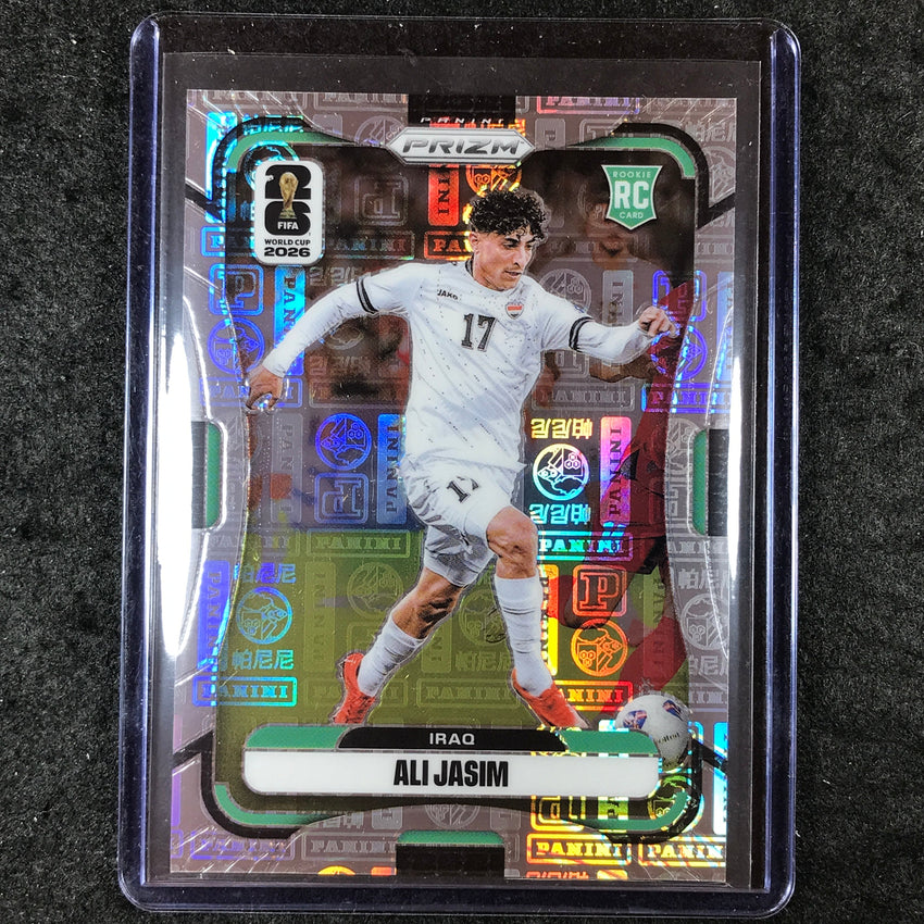2026 Prizm FIFA World Cup ALI JASIM Rookie Panini Logo 26/61 #458